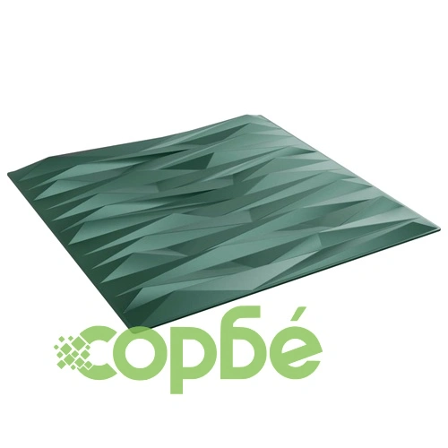 Стенни 3D панели от XPS пяна, 48 бр., зелени, 50x50 см, модел Камък, 12 м² ➤ топ цена ➤ sorbe.bg