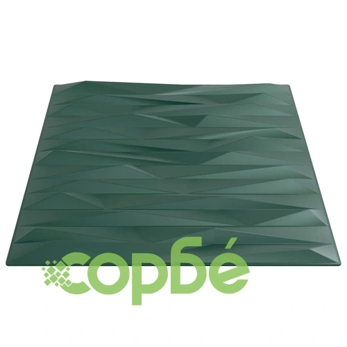 Стенни 3D панели от XPS пяна, 48 бр., зелени, 50x50 см, модел Камък, 12 м² ➤ топ цена ➤ sorbe.bg