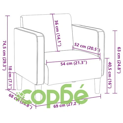 Луксозен разтегателен диван с подлакътници в тъмносив цвят, 54 см, велурена тъкан ➤ топ цена ➤ sorbe.bg