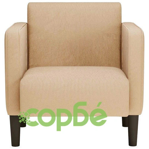 Разтегателен диван с подлакътници от велурена тъкан в светлозелено-сив цвят 54 см ➤ топ цена ➤ sorbe.bg