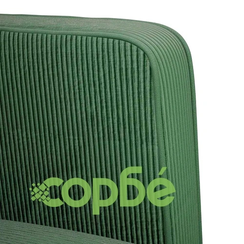 Разтегателен диван с подлакътници от велурена тъкан, зелен, 54 см ➤ топ цена ➤ sorbe.bg