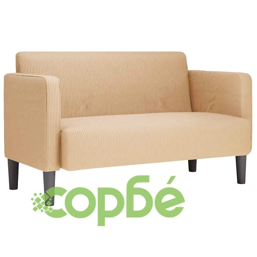 Двуместен Диван от Велурена Тъкан, Светлозелено-Сив, 109 см Ширина ➤ топ цена ➤ sorbe.bg