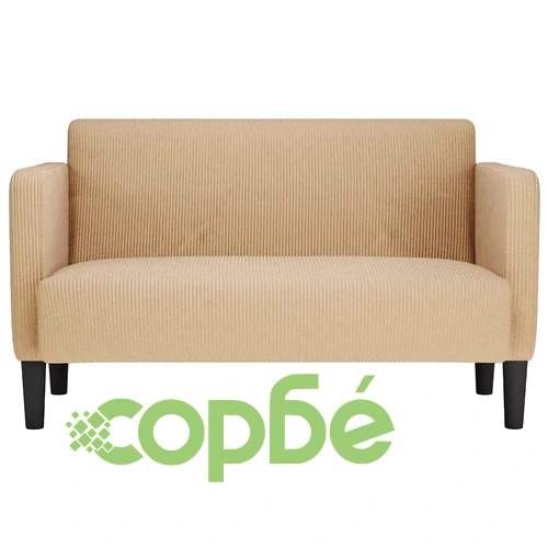 Двуместен Диван от Велурена Тъкан, Светлозелено-Сив, 109 см Ширина ➤ топ цена ➤ sorbe.bg