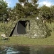 Риболовна палатка за 7 души, Камуфлаж, Водоустойчива, 514 x 465 x 187 см, Полиестер