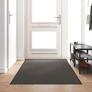 Изтривалка за вход от PVC, Антрацит, 120x250 см, Среден косъм, За закрито и открито