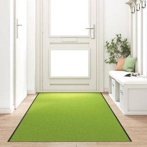 Изтривалка за обувки от полиамид, перяща се, зелена, 400x120x0.9 см, за вътрешна и външна употреба