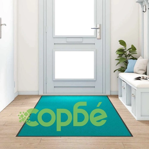 Мат за врата циан и черен 120x250 см от полиамид и PVC ➤ топ цена ➤ sorbe.bg