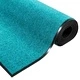 Мат за врата циан и черен 120x250 см от полиамид и PVC