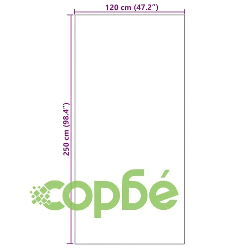Мат за врата циан и черен 120x250 см от полиамид и PVC ➤ топ цена ➤ sorbe.bg