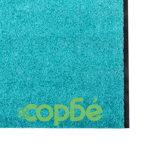Входно килимче за дома, Миещо се, Циан, 120x350 см, Полиамид ➤ топ цена ➤ sorbe.bg