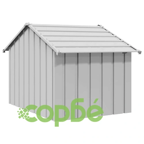 Къща за кучета с покрив от поцинкована стомана - 83x130x85 cm, водоустойчива и издръжлива ➤ топ цена ➤ sorbe.bg