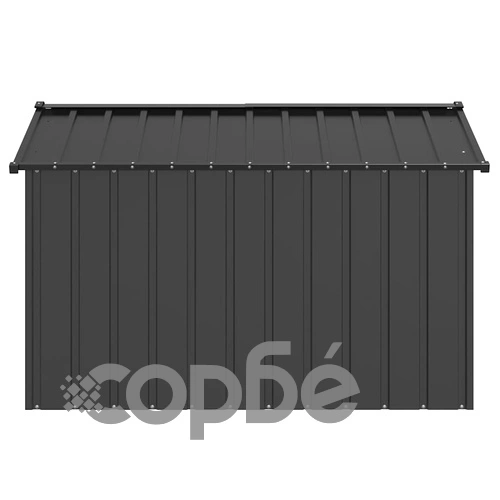 Просторна Къща за Кучета с Покрив 113x153x101 см от Поцинкована Стомана ➤ топ цена ➤ sorbe.bg