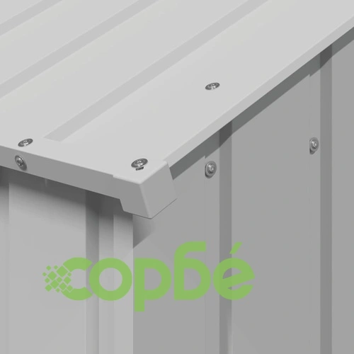 Къща за кучета с покрив от поцинкована стомана 113x153x101 cm ➤ топ цена ➤ sorbe.bg