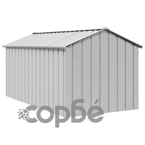 Просторна Къща за Кучета с Покрив от Поцинкована Стомана 114x202x101 cm ➤ топ цена ➤ sorbe.bg