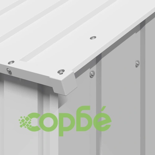 Просторна Къща за Кучета с Покрив от Поцинкована Стомана 114x202x101 cm ➤ топ цена ➤ sorbe.bg