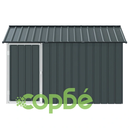 Просторна Метална Клетка за Птици Антрацит 112x215x141 см от Поцинкована Стомана за Градина ➤ топ цена ➤ sorbe.bg