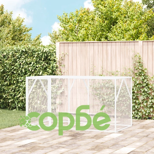 Клетка за птици от стомана, антрацит, 102x208x108 см, за външна употреба ➤ топ цена ➤ sorbe.bg