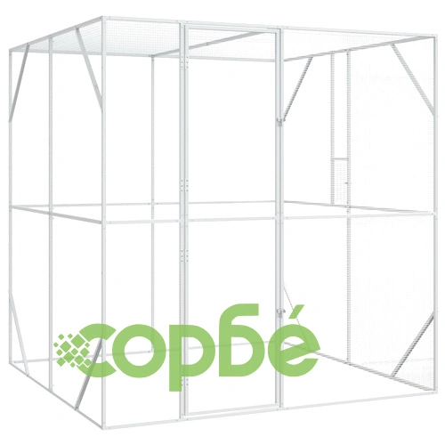 Птичи инкубатор от поцинкована стомана, Антрацит, 209x202x214 см, за открито ➤ топ цена ➤ sorbe.bg