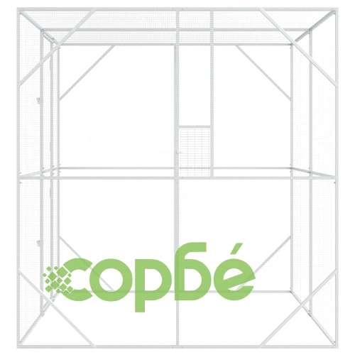 Птичи инкубатор от поцинкована стомана, Антрацит, 209x202x214 см, за открито ➤ топ цена ➤ sorbe.bg