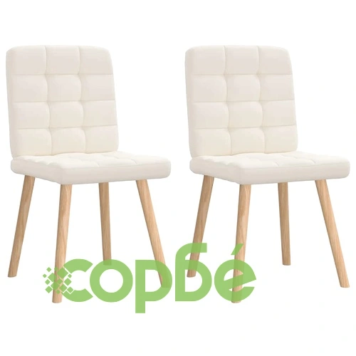 Елегантни трапезни столове от лен, комплект 2 броя, 45 x 54 x 86 см ➤ топ цена ➤ sorbe.bg