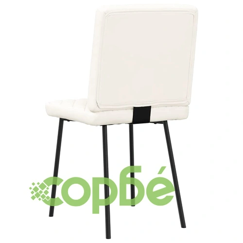 Елегантни Трапезни Столове от Кадифе, 2 бр, Кремави, 45 x 54 x 83 см ➤ топ цена ➤ sorbe.bg