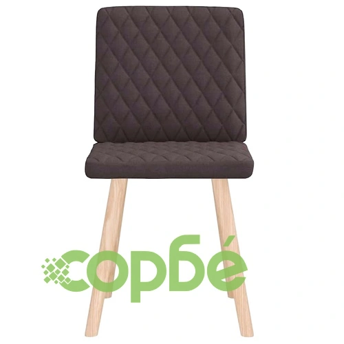 Трапезни столове от полиестер, 2 бр, тъмнокафяви, 45 x 54 x 86 см ➤ топ цена ➤ sorbe.bg