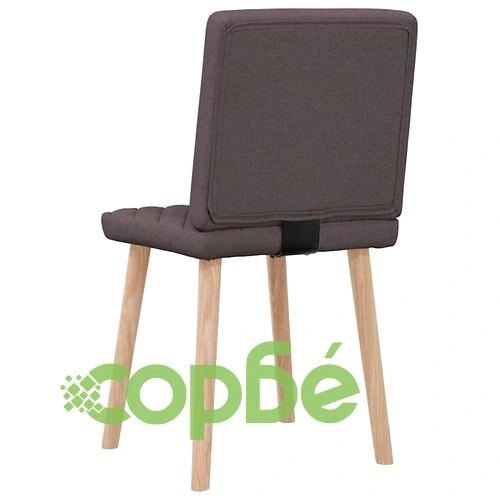 Трапезни столове от полиестер, 2 бр, тъмнокафяви, 45 x 54 x 86 см ➤ топ цена ➤ sorbe.bg