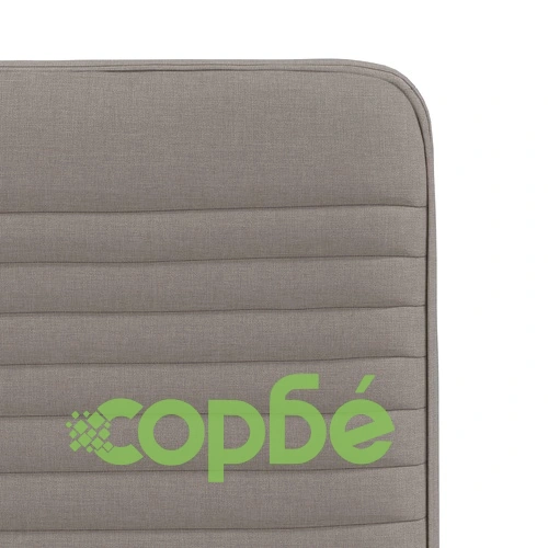 Трапезни столове, 2 бр, таупе, текстил с полиестерен плат ➤ топ цена ➤ sorbe.bg