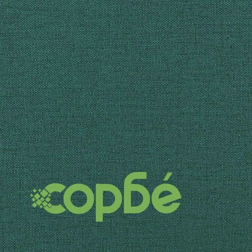 Трапезни столове от текстил, 2 броя, тъмнозелени, метална рамка ➤ топ цена ➤ sorbe.bg