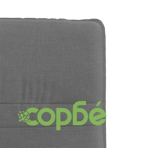 Трапезни столове от каучуково дърво, 2 бр, тъмносиви, текстил полиестер ➤ топ цена ➤ sorbe.bg