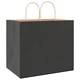 Хартиени торбички с дръжки - черни, 32x22x28 см, 250 бр., крафт хартия