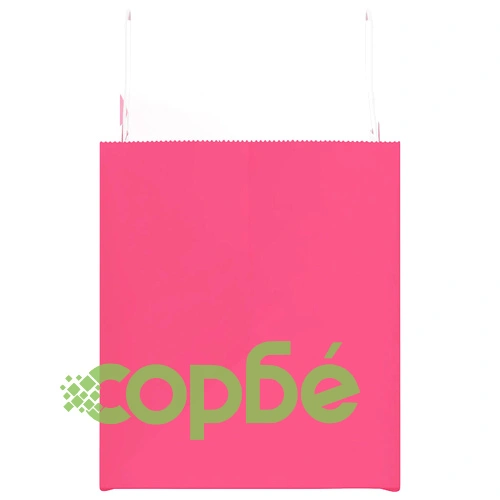 Хартиени торбички от крафт хартия с дръжки - 250 бр., розови, 32x22x24 см ➤ топ цена ➤ sorbe.bg