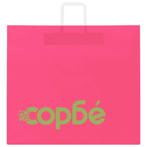 Хартиени торбички с дръжки - 250 бр., розови, 54x15x49 см, крафт хартия ➤ топ цена ➤ sorbe.bg