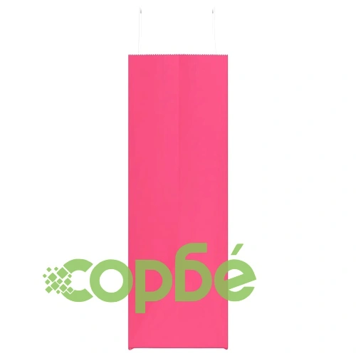 Хартиени торбички с дръжки - 250 бр., розови, 54x15x49 см, крафт хартия ➤ топ цена ➤ sorbe.bg