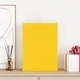 Хартиени торбички с дръжки - 250 бр., жълти, 32x17x44 см, крафт хартия