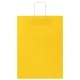 Хартиени торбички с дръжки - 250 бр., жълти, 32x17x44 см, крафт хартия
