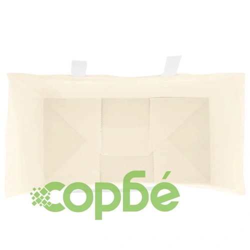 Хартиени торбички с дръжки - 250 бр., жълти, 32x17x44 см, крафт хартия ➤ топ цена ➤ sorbe.bg