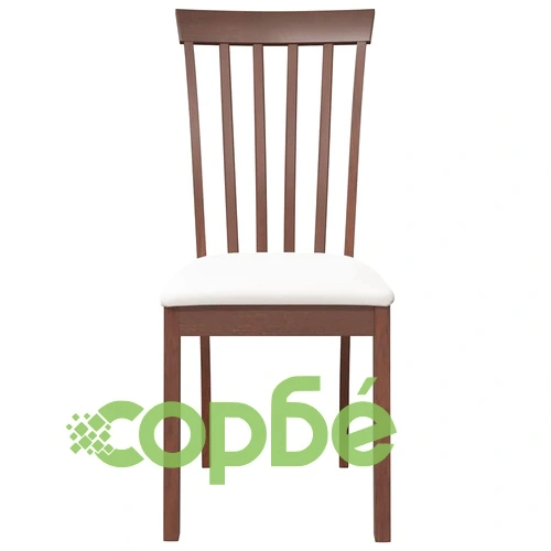 Трапезни столове от масивно каучуково дърво с възглавници, 2 броя, кафяви ➤ топ цена ➤ sorbe.bg