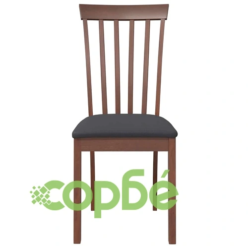 Трапезни столове от масивно каучуково дърво с възглавници, комплект 2 бр., кафяви ➤ топ цена ➤ sorbe.bg