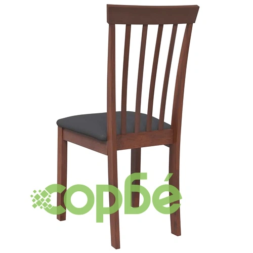 Трапезни столове от масивно каучуково дърво с възглавници, комплект 2 бр., кафяви ➤ топ цена ➤ sorbe.bg