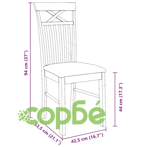 Трапезни столове с възглавници 2 бр от масивно каучуково дърво в бяло ➤ топ цена ➤ sorbe.bg