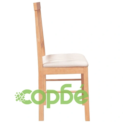 Трапезни столове с възглавници от масивно каучуково дърво, комплект 2 броя ➤ топ цена ➤ sorbe.bg