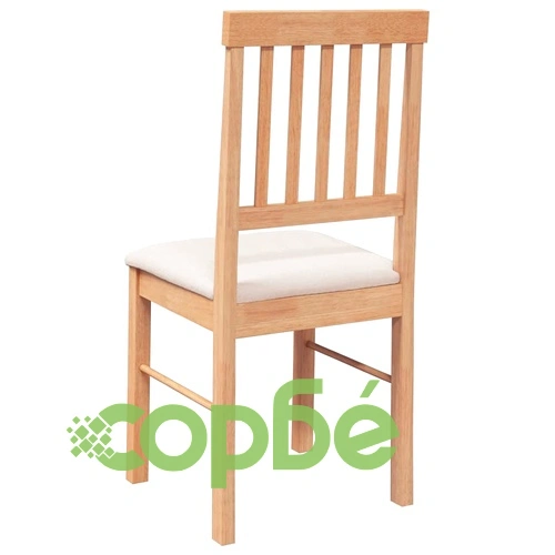 Трапезни столове с възглавници от масивно каучуково дърво, комплект 2 броя ➤ топ цена ➤ sorbe.bg