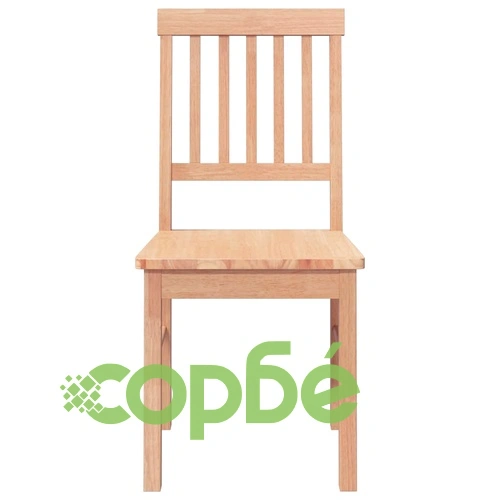 Трапезни столове от масивно каучуково дърво - комплект 2 броя ➤ топ цена ➤ sorbe.bg