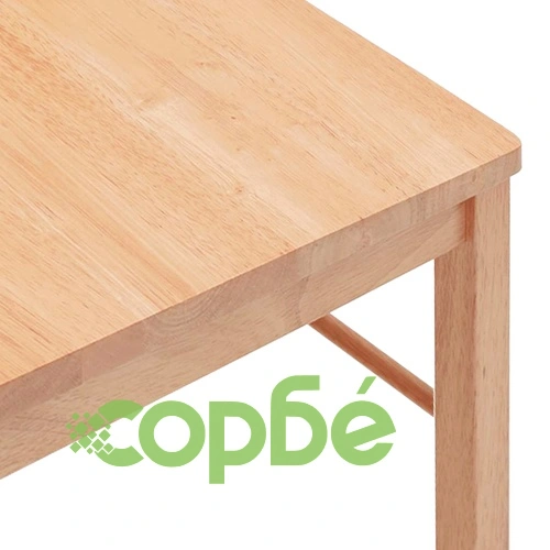 Трапезни столове от масивно каучуково дърво - комплект 2 броя ➤ топ цена ➤ sorbe.bg