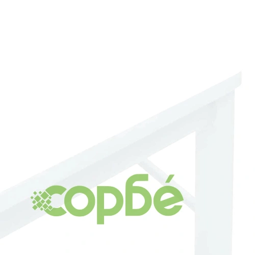 Трапезни столове от масивно каучуково дърво - 2 бр. в бяло ➤ топ цена ➤ sorbe.bg