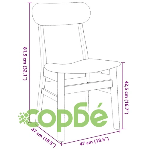 Елегантни трапезни столове с възглавници от масивно каучуково дърво, бели, комплект 2 броя ➤ топ цена ➤ sorbe.bg