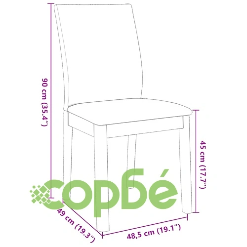 Трапезни столове с възглавници, 2 бр., масивна каучукова дървесина, 48,5 x 49 x 90 см ➤ топ цена ➤ sorbe.bg