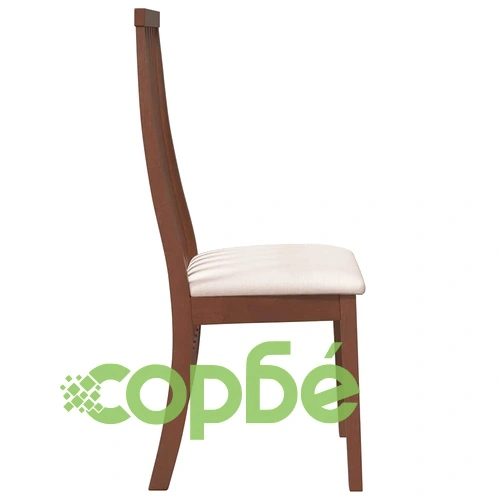 Комплект от 2 Трапезни Стола с Възглавници от Масивно Каучуково Дърво - Кафяв ➤ топ цена ➤ sorbe.bg