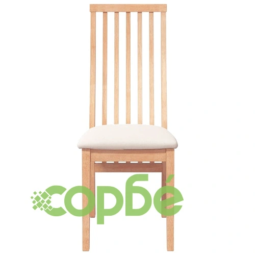 Елегантни трапезни столове с възглавници, 2 броя, изработени от масивна каучукова дървесина ➤ топ цена ➤ sorbe.bg